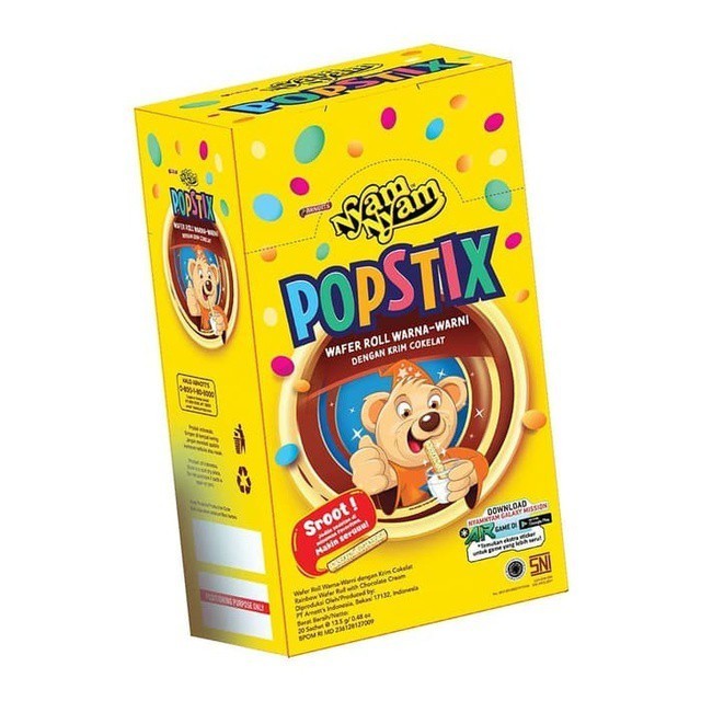 

NYAM-NYAM POPSTIX 48gr COKLAT SNACKS BARU