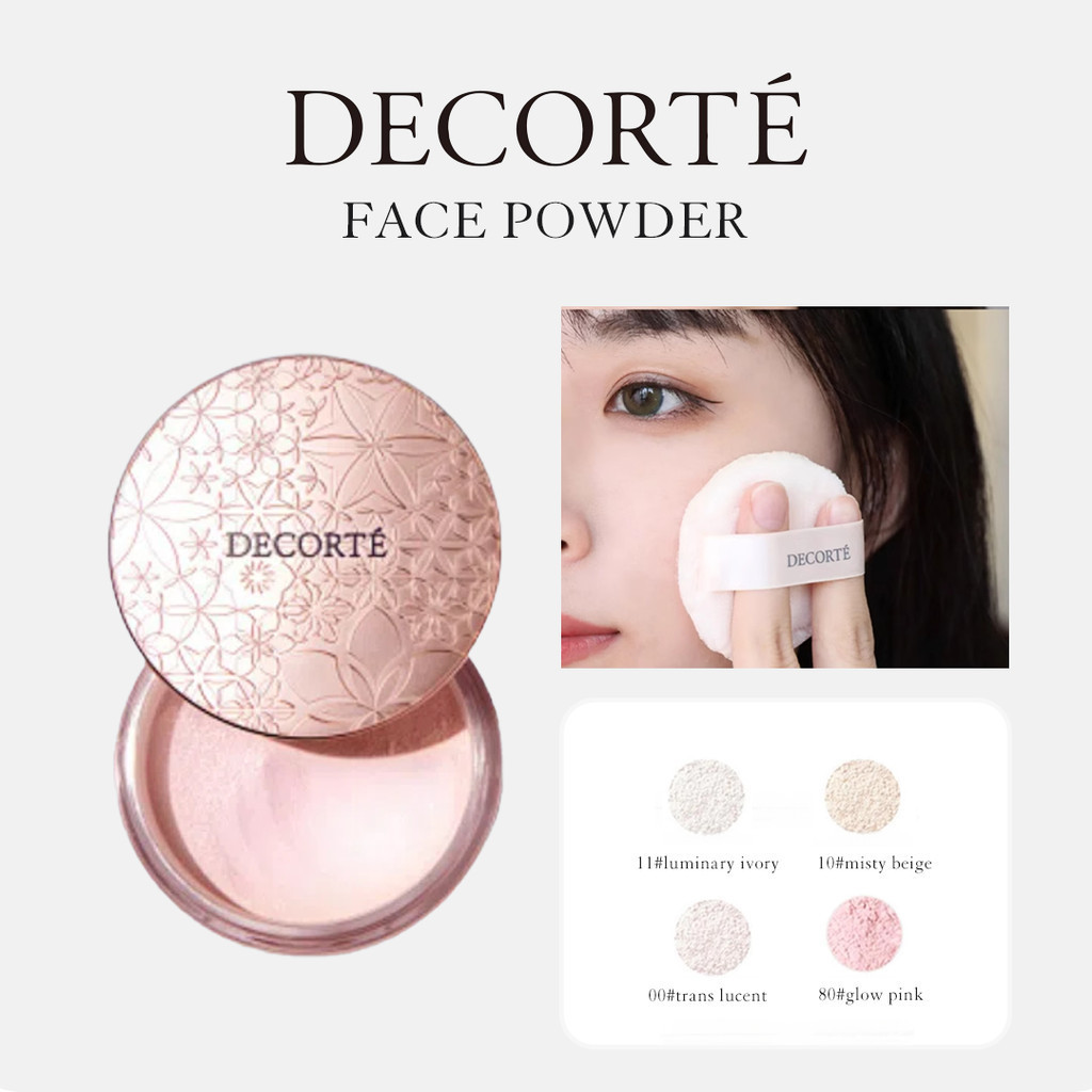 【100% Original 】decorte loose powder face translucent tone up 20g/cosme decorte loose silky face pow