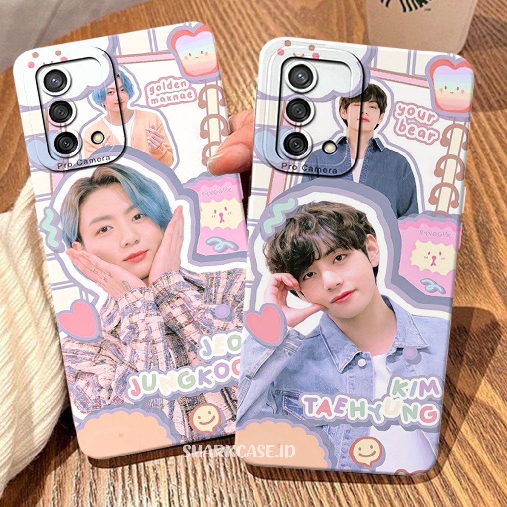 KIYOWOCASE Softcase OPPO A74 4G A95 A36 A76 A96 A52 A72 A92 A33 A53 A32 Motif Kpop BTS Kekinian - Ca