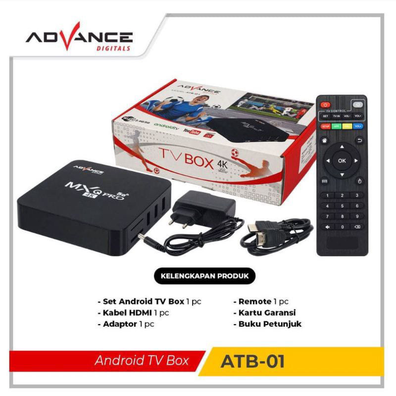 STB TV BOX MXQ PRO 4K ADVANCE ATB-01 SUPPORT WIFI 4+32G 4+32 GB B 4 + 32 GB ANDROID BOX SMART TV