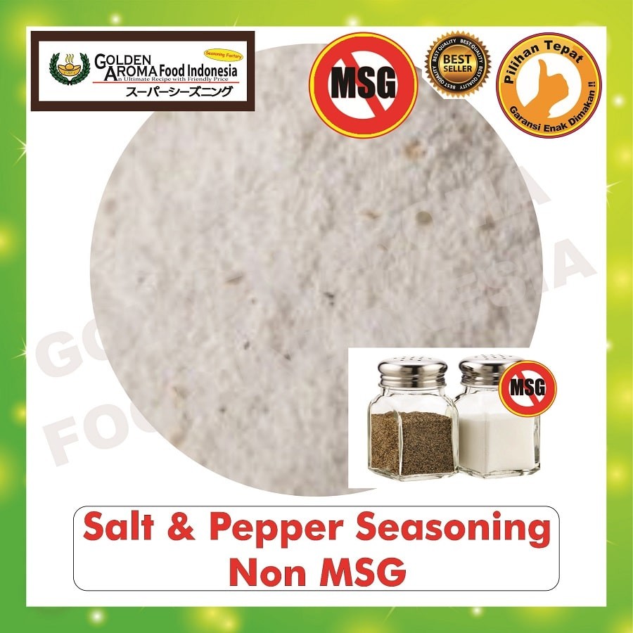 

Bubuk Tabur Rasa asin lada Non MSG salt and pepper 1Kg Bumbu Serbaguna Seasoning Powder halal murah