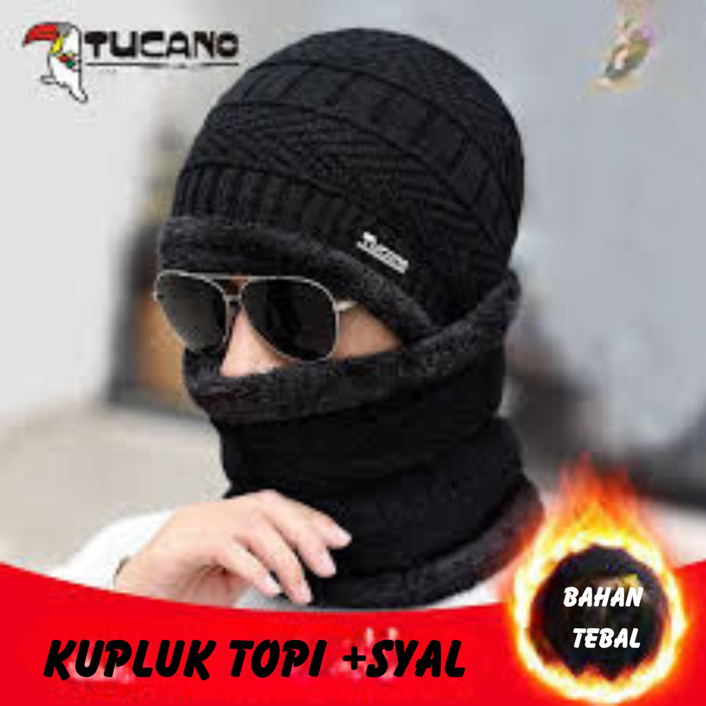 Topi KUPLUK SYAL Pria Dan Wanita Kupluk Winter Musim Dingin