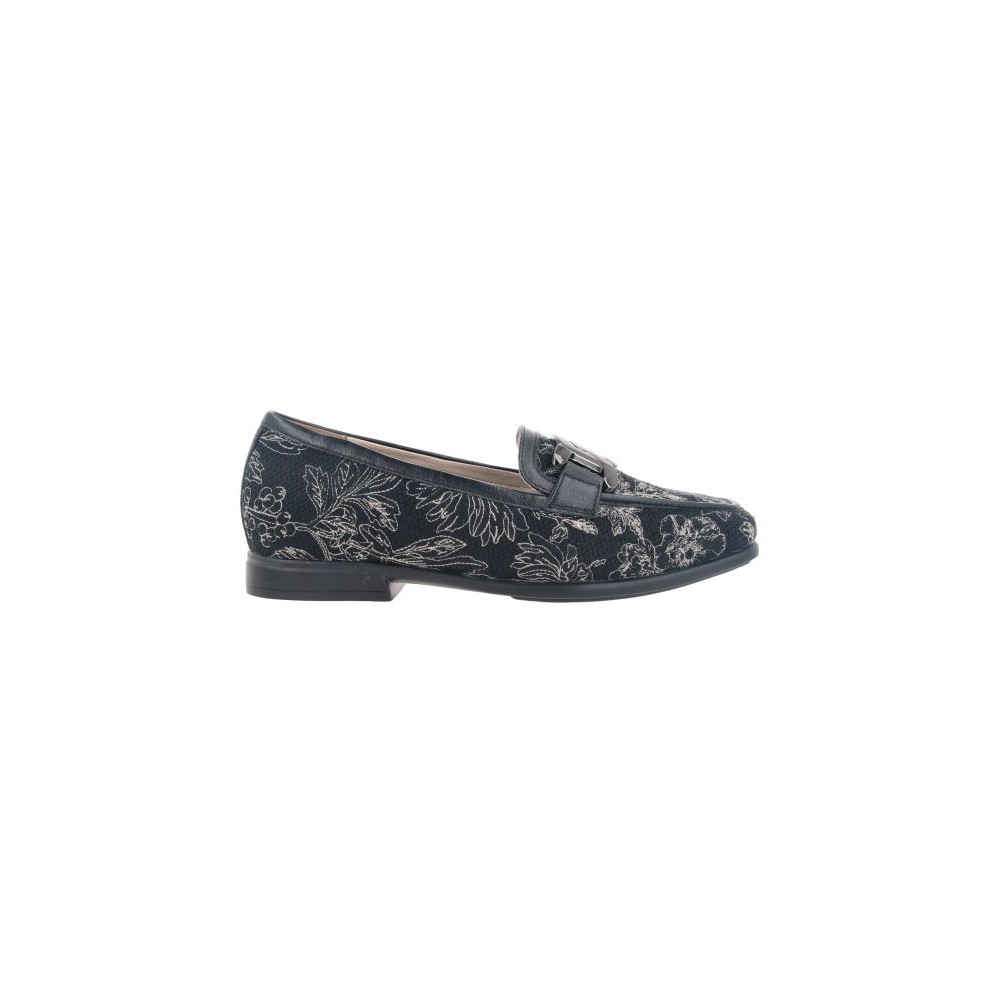 Bocorocco D. Valentia 05 Nero - Sepatu Flat Embroidery