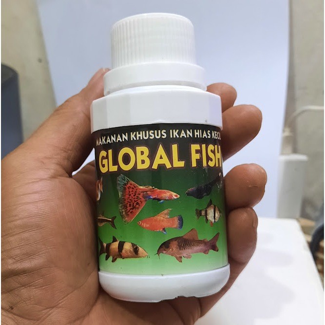Makanan Ikan Hias Kecil - Global Fish  Guppy, Mensfish, Black Ghost, Lemon, Red Noice, Green Tiger,