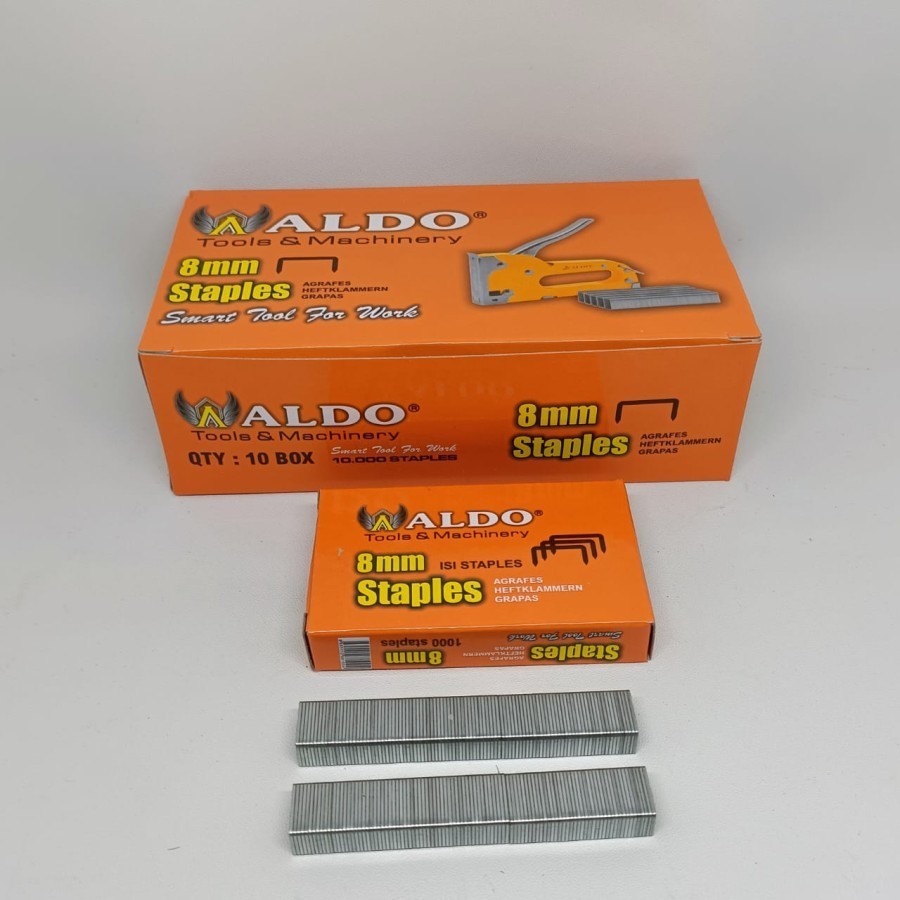 

[10 KOTAK] Isi Klip Stapler ALDO 8MM Staples GUN TACKER