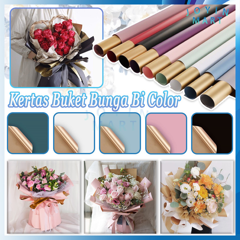 

【20 Lembar】Kertas Buket Bunga Bi Color/Flower Wrapping Cellophane Paper Bi Color/ Paper Bouquet Pembungkus Bunga