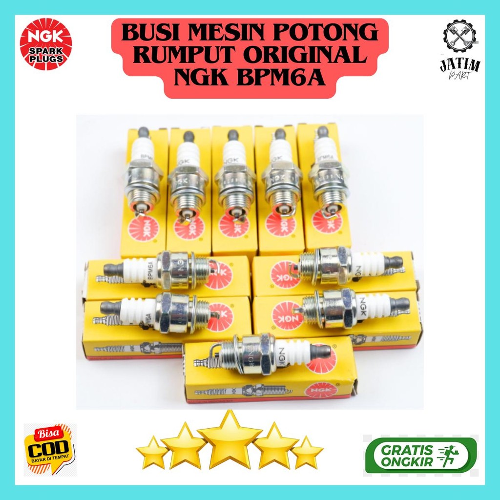 Busi NGK Ori / Busi Potong Rumput Original NGK - BPM6A