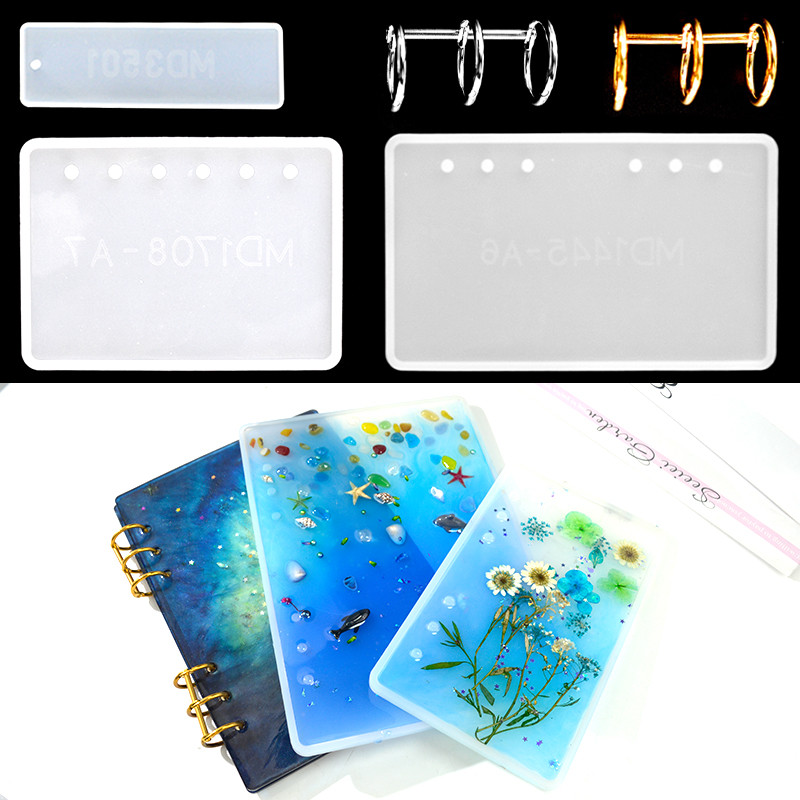 

A7/A6 Notebook Moule Silicone Transparent Book Cover Epoxy Resin Molds Molde De Silicone