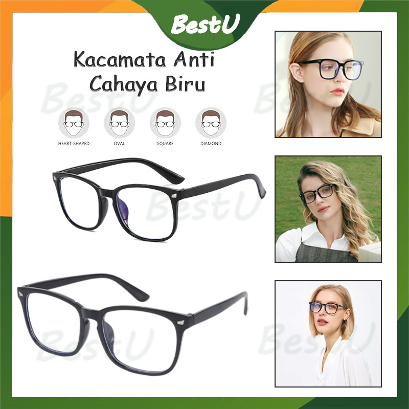 Kacamata Anti Radiasi/Handphone,Kacamata Anti Radiasi Gamers/Kacamata Wanita Pria Optik Anti Radiasi