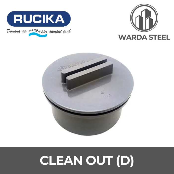Clean Out D 4" PVC RUCIKA - CO Tutup Septic Tank Cap Dop 4 Inch