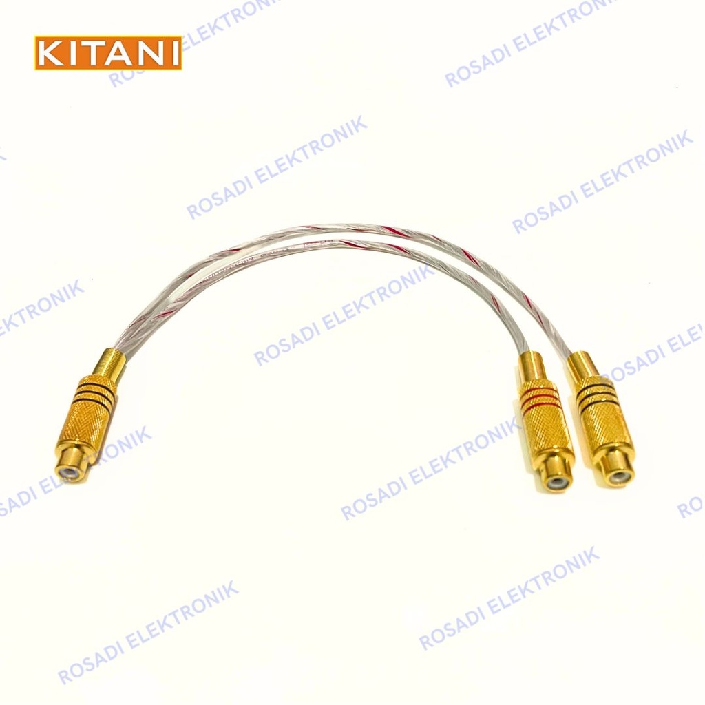 rca female to 2 rca female jack rca female