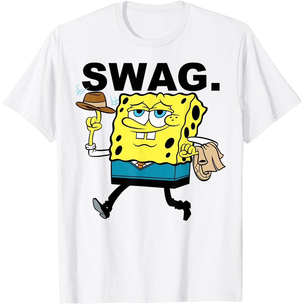 Kaos Dewasa Spongebob SquarePants Swag T-Shirt - Kaos Pria - Kaos Wanita - Kaos Unisex