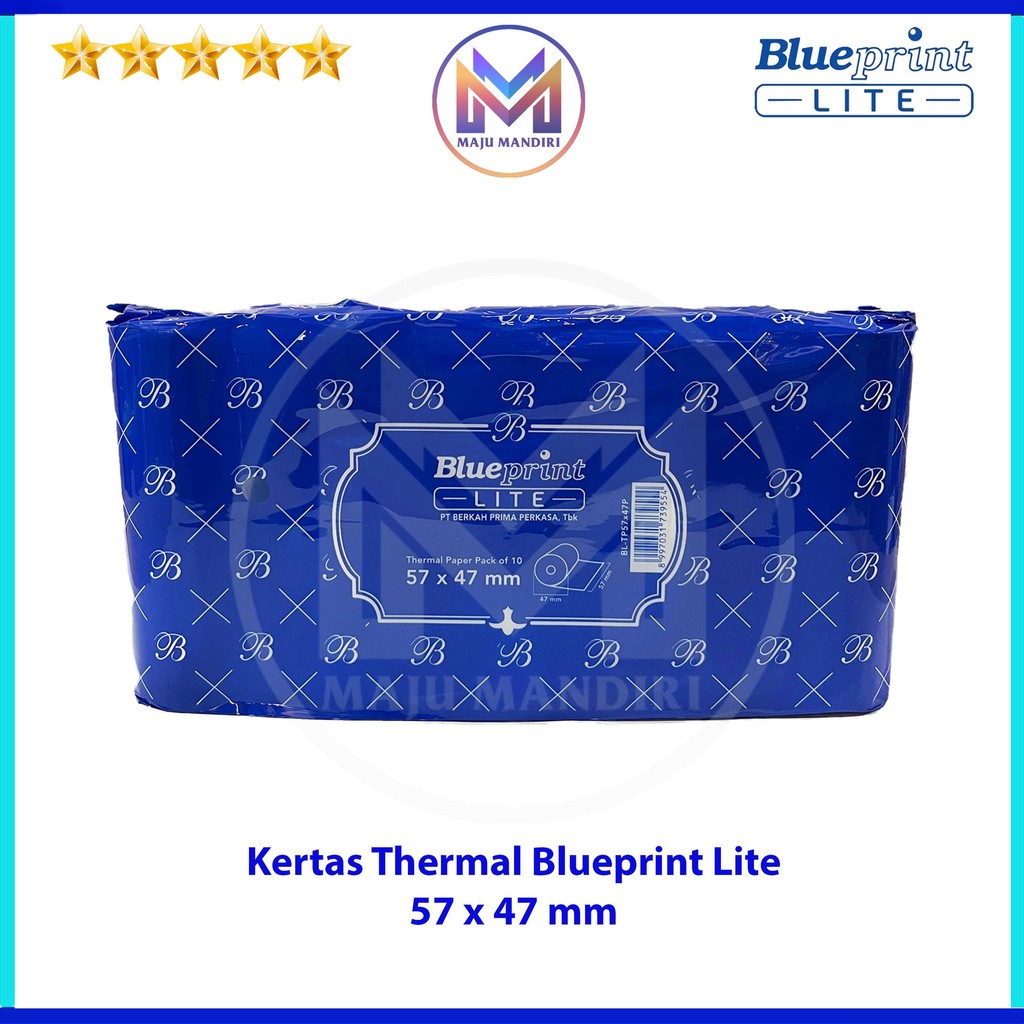 

SLM7 Kertas Thermal Blueprint Lite Ukuran 57x47 Per Pack Isi 10 Roll