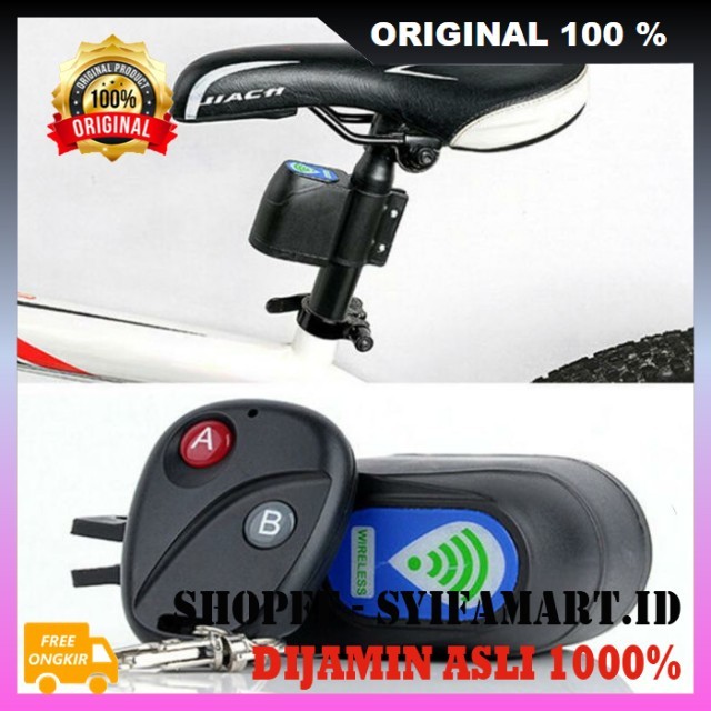 Bicycle Wireless Alarm Sepeda Anti Maling Alarm Sepeda Remote Kunci Sepeda Anti Maling Alarm 100% OR