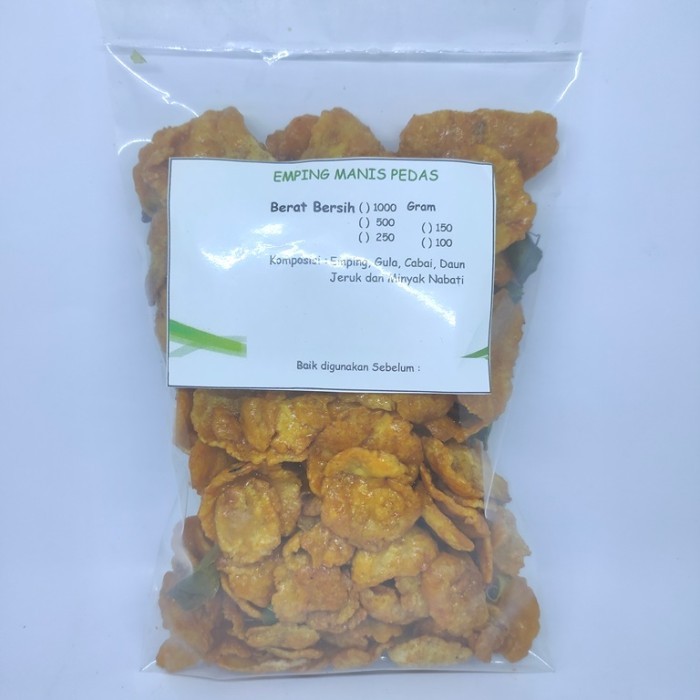 

[New]Promo 500gr Emping Rasa Manis Pedas - Vegan
