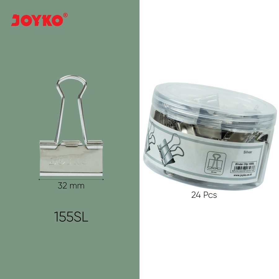 

Binder Clip Klip Penjepit Kertas Joyko Silver SL - 155