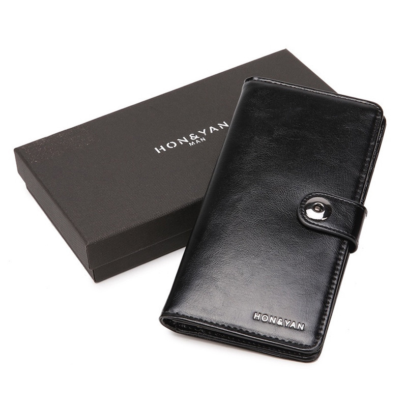 Dompet Pria Oscar Long Wallet Dengan Box Dompet Laki Laki Kekinian Import Dompet Kartu HYM Wallet Za
