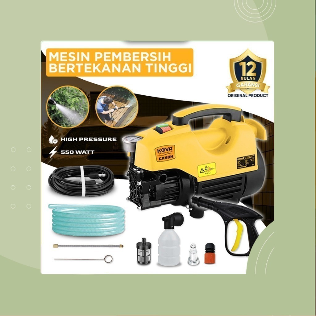 Kova Canon Jet Cleaner High Pressure Alat Steam Mesin Cuci Mobil Motor