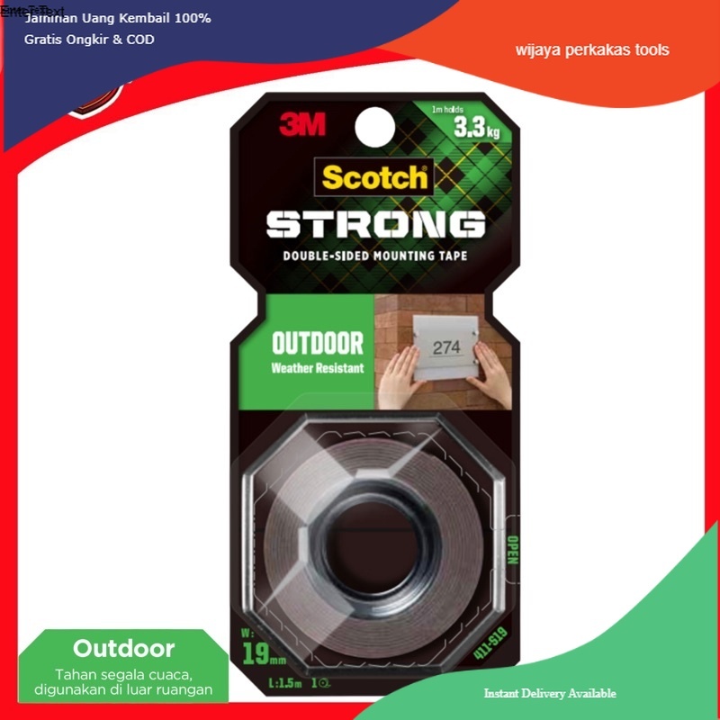 

3m Double Tape Outdoor Scotch super kuat permanent mounting Tape 3m