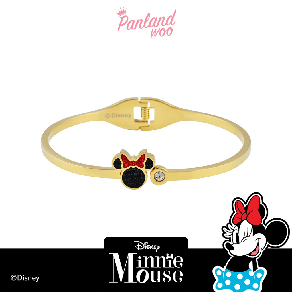 Panlandwoo - Mickey & Minnie Mouse Collection – Gelang Bangle Titanium Wanita Baker
