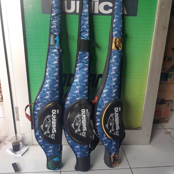 tas pancing shimano single 100cm - warna polos