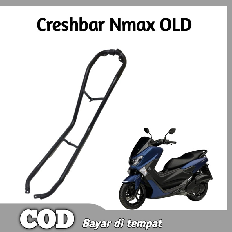 Crashbar Creshbar Tubular Nmax OLD 2015 - 2019 Plus Dudukan Lampu Tembak Presisi Full Besi Kuat Awet