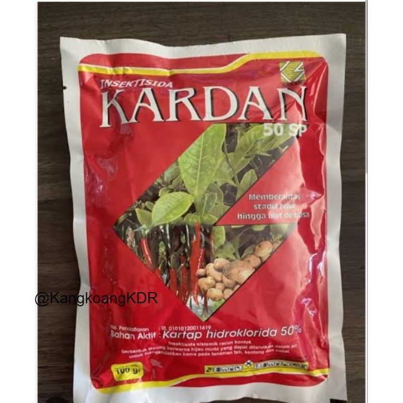 KARDAN 100GRAM INSEKTISIDA SISTEMIK KARTAB HIDROKLORIDA 50SP basmi hama ORIGINAL