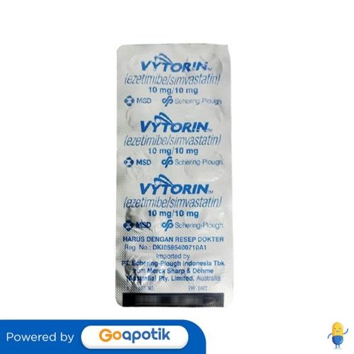 Vytorin 10/10 Mg Strip 10 Tablet