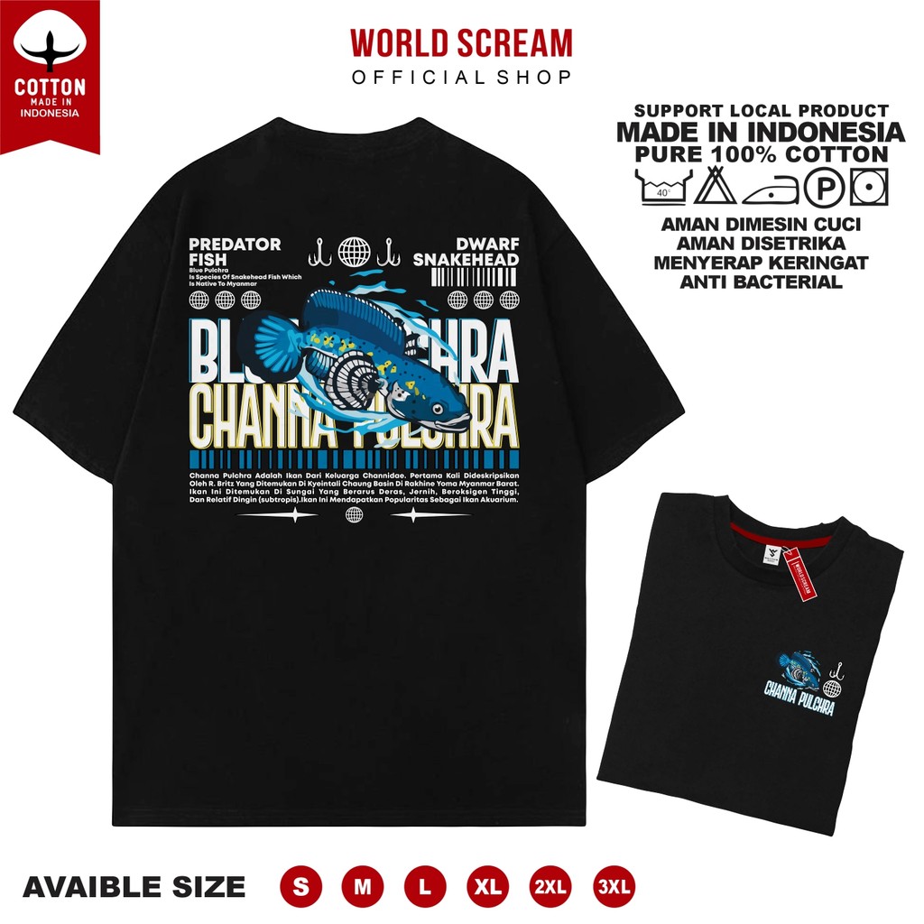 Kaos Ikan Chana Pulchra Keeper KODE IKAN CHANA