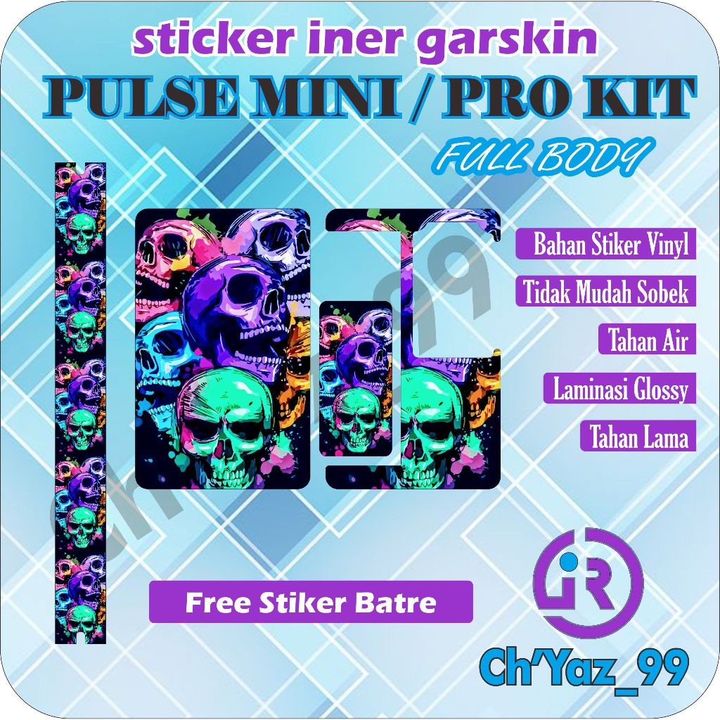 

STICKER GARSKIN PULS_MINI/PRO K1T LENGKAP
