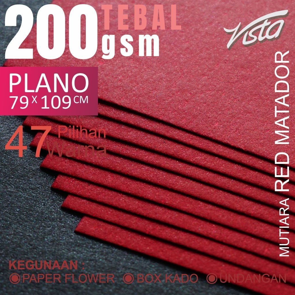 

Kertas Mutiara RED MATADOR Kerajinan Paperflower