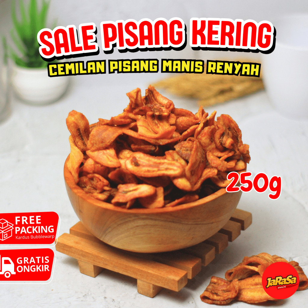 

SALE PISANG KERING 250 GRAM CEMILAN SNACK