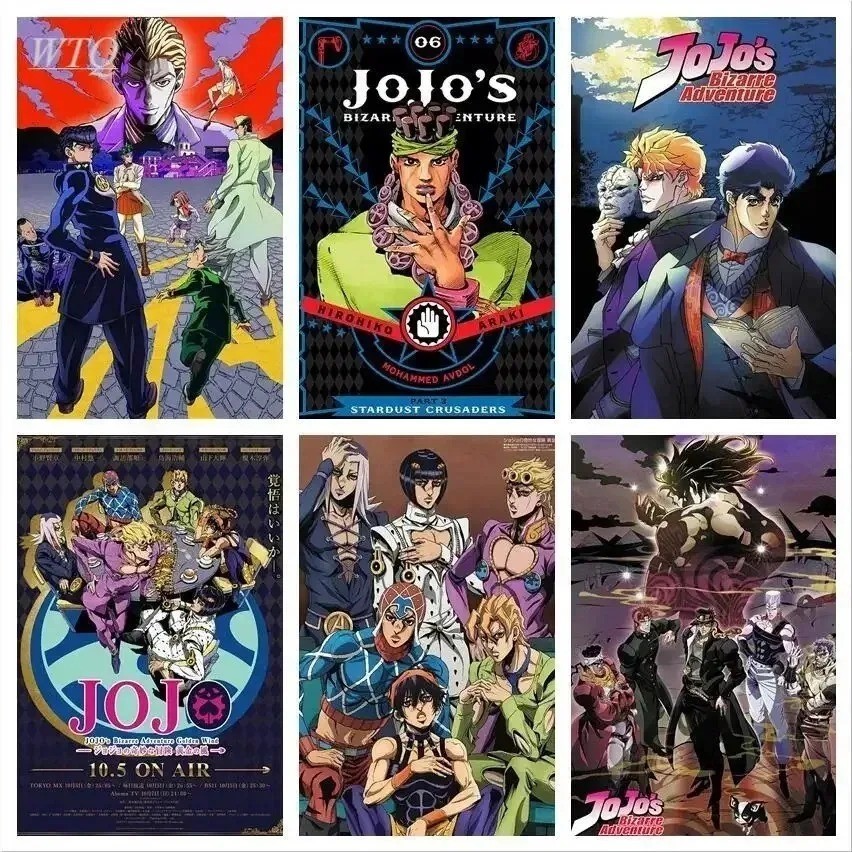 

Anime Canvas JoJoJo's Strange Adventure JoJo Canvas Painting Vintage Posters Wall Decoration Wall Art Picture Room Decoration Ho