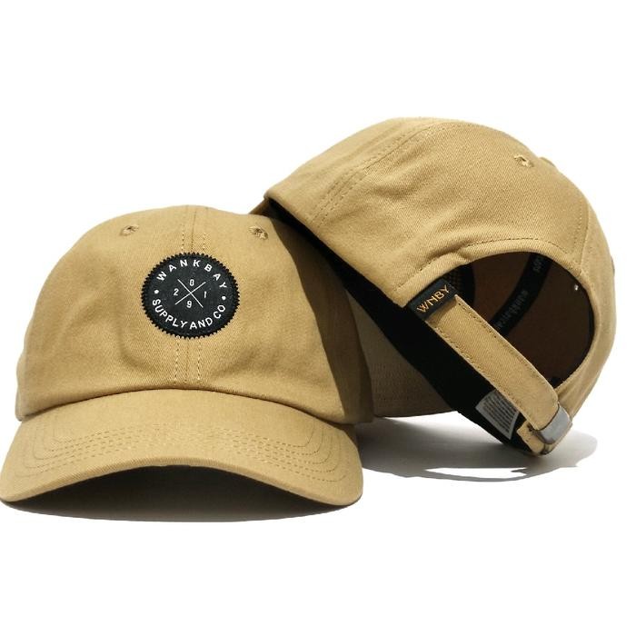Topi distro topi polo caps Wankbay topi baseball unisex Corduroy Dewasa - Wnby Cream khaki