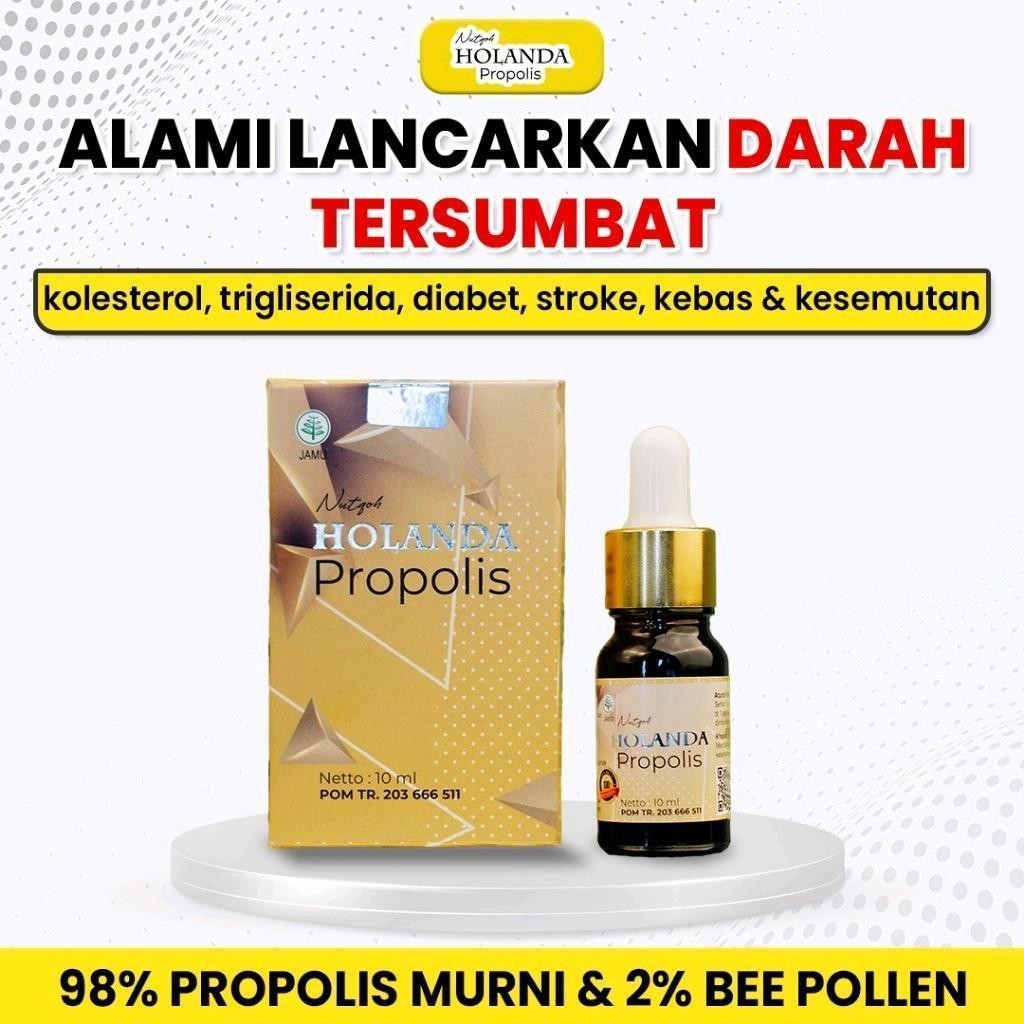 Holanda Propolis 10ml Original Herbal Atasi Hipertensi, Kolestrol,Dll,BPOM