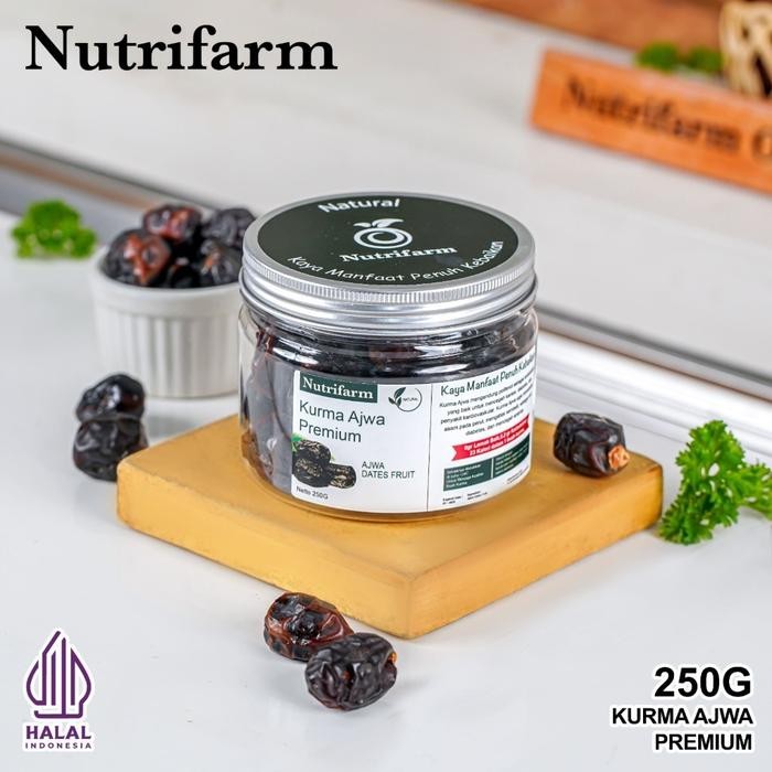 

NUTRIFARM KURMA AJWA 250GRAM DAN 500GRAM - KURMA AJWA 250GRAM