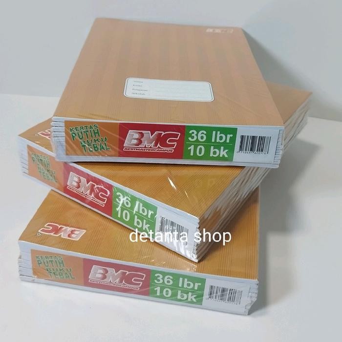 

READY buku tulis panjang BMCampus sampul craf, coklat, 1 pack isi 10 buku Stationery - isi 36 lembar SIAP KIRIM