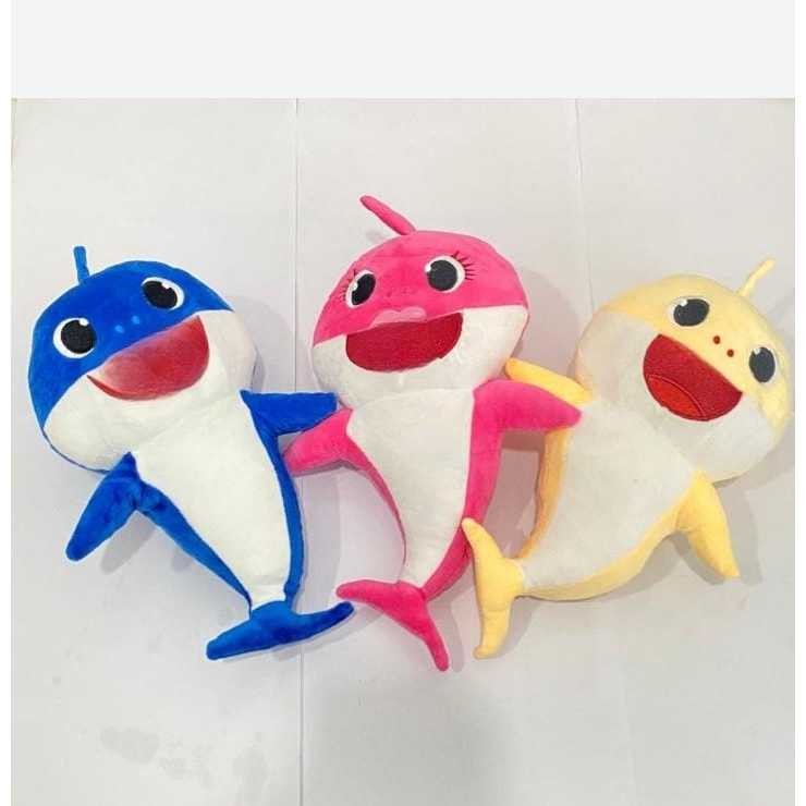 Ku  Boneka Musik Hiu Dengan Lampu Warna Warni Laris / Doll Music