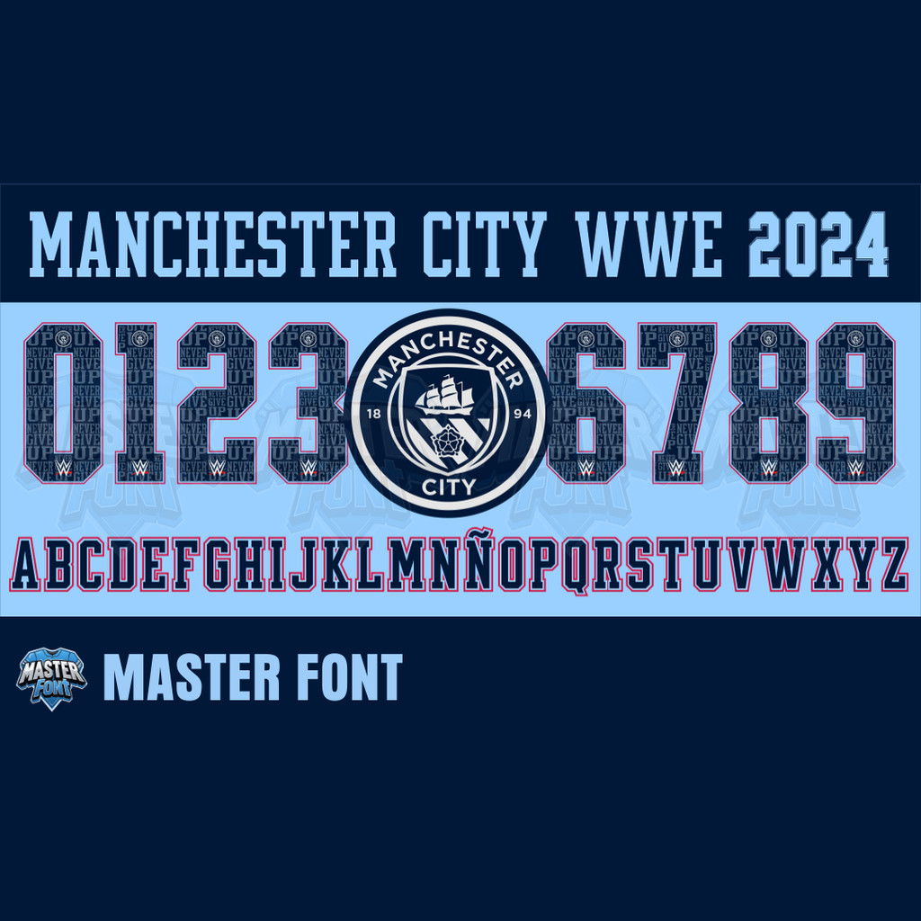 Nameset Jersey - Manchester City WWE 2024