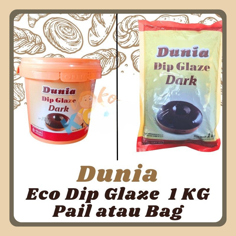 

Dunia Dip Glaze Eco 1 Kg Topping Donut Higienis