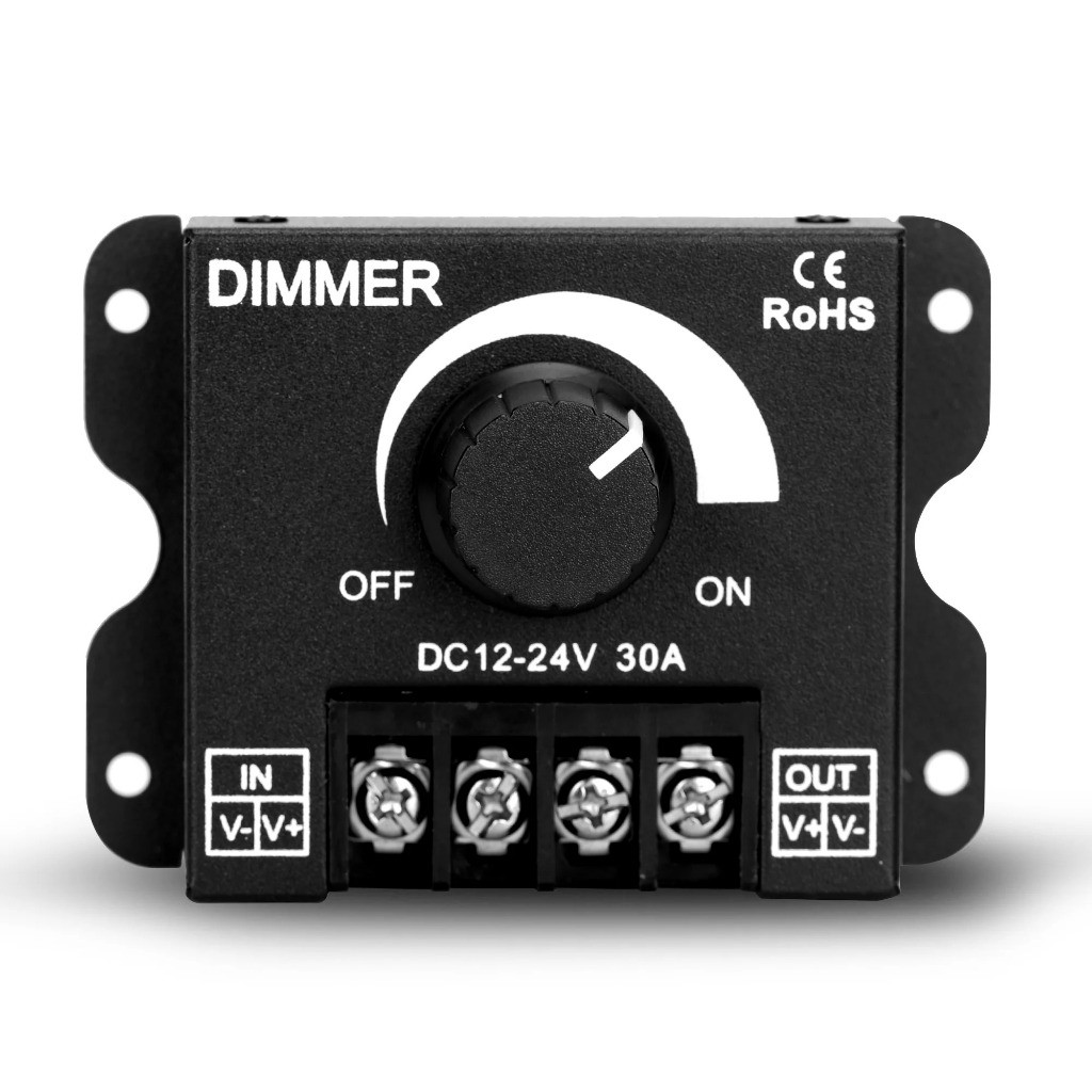 [ LIGHTCO INDONESIA ] Saklar dimmer DC 12v DC 24v 30A Dimmer led strip 12v 24v
