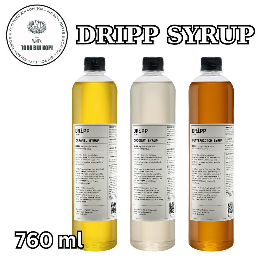

New DRIPP SYRUP / SIRUP DRIPP FLAVOURED MINUMAN - 760 MLPremium