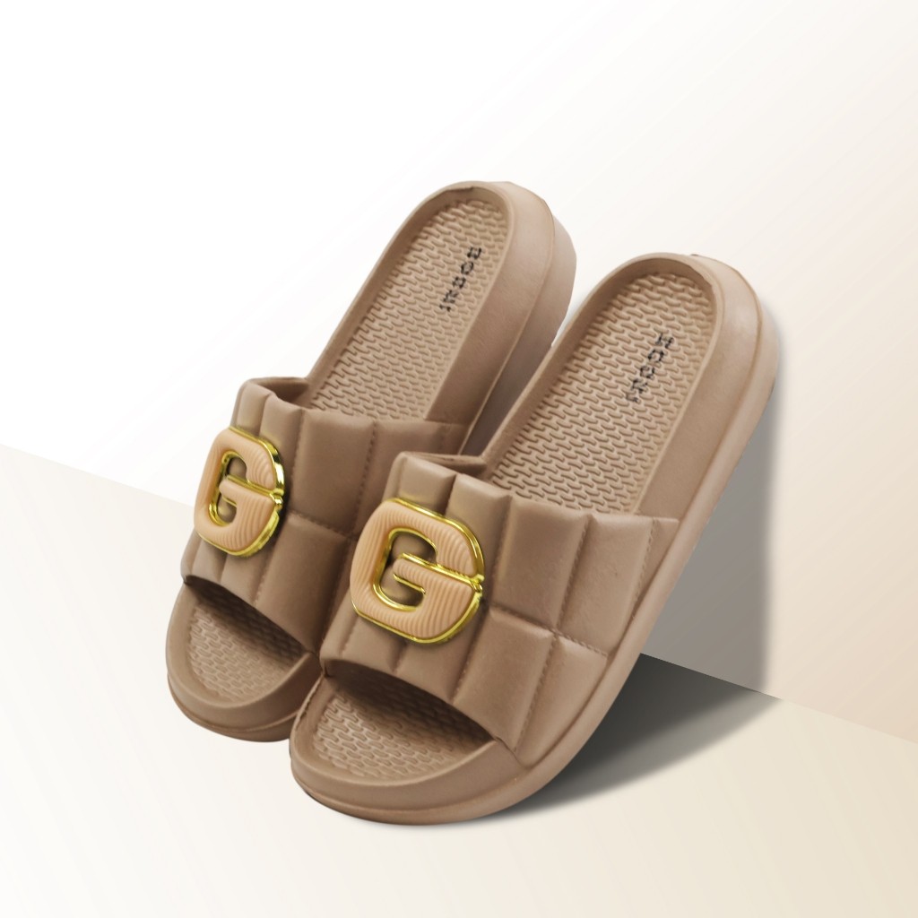 Sandal Wanita Dewasa - Sandal Wanita Selop Warna Lucu / Sandal Selop 518M-G