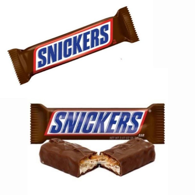 

SNICKERS Coklat dengan kacang karamel dan nougat bersalut coklat susu makanan ringan camilan sehat roti coklat snicker caramel coklat coklat batangan