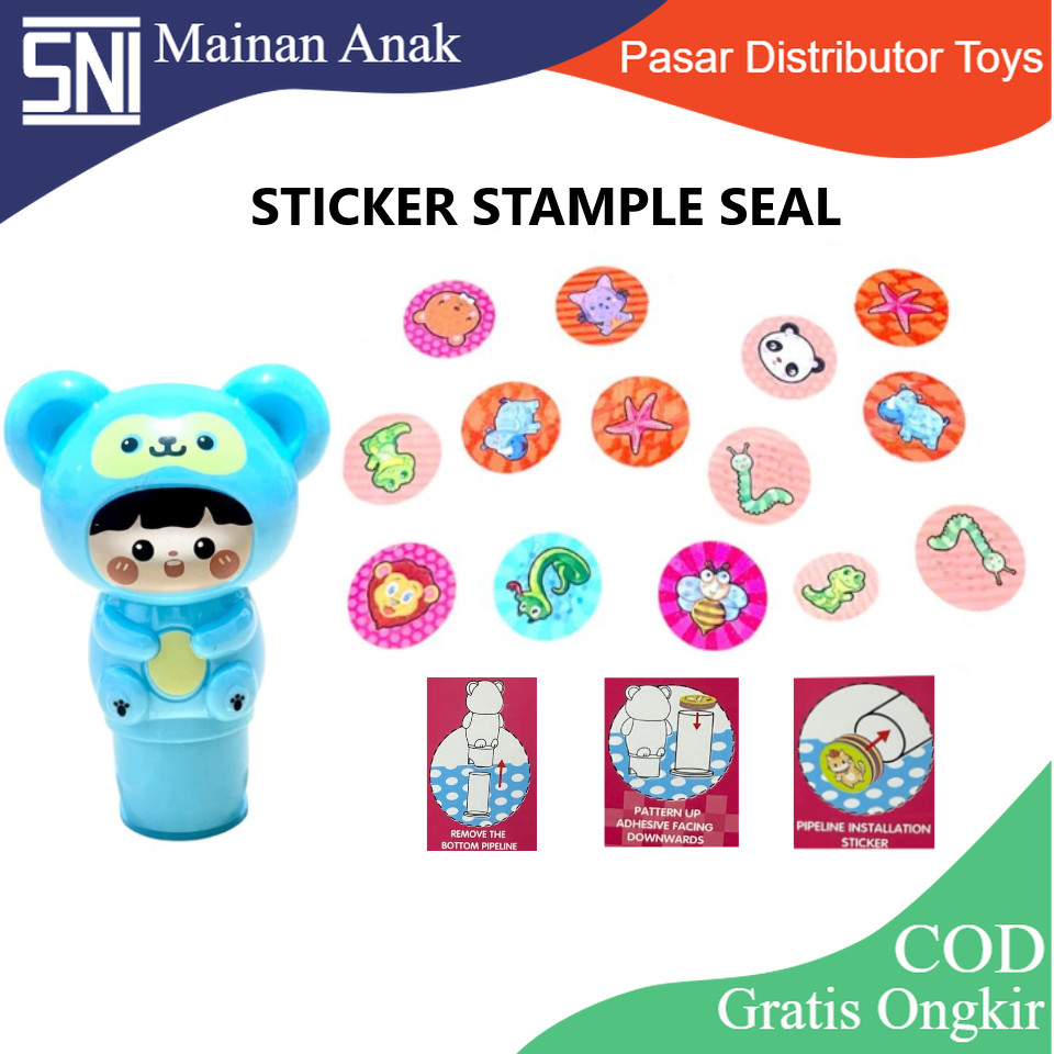 

Mainan Anak MAGIC SEAL STICKER STAMPER XTS-3071 Mainan Magic Seal Stickers For Kids Hadiah Buku Stiker Kartun Lucu Stamp Stampel Mainan Anak Perempuan - Mainan Anak Laki Laki