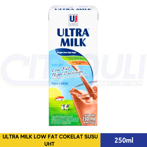 

ULTRA MILK LOW FAT COKELAT SUSU UHT 250ml