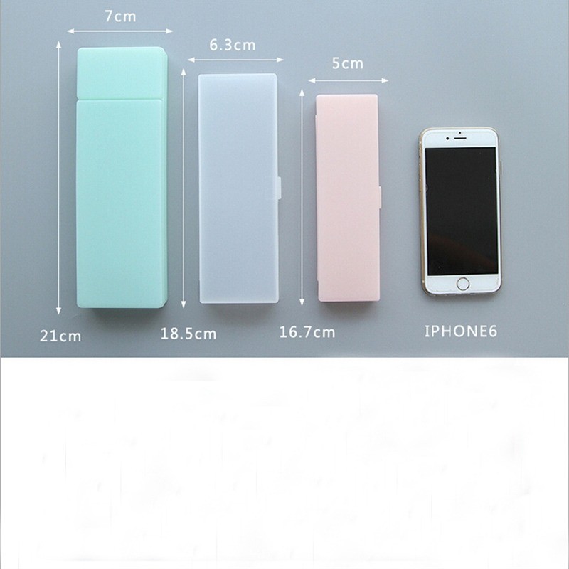 

Cute Kawaii Transparent Plastic Pencil Case Lovely Pen Box For Kids Gift Office School Supplies stationery Materials