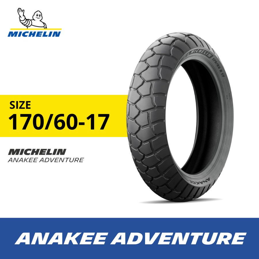 Ban Motor Michelin Anakee Adventure 170-60 Ring 17 - Ban Motor Tubeless