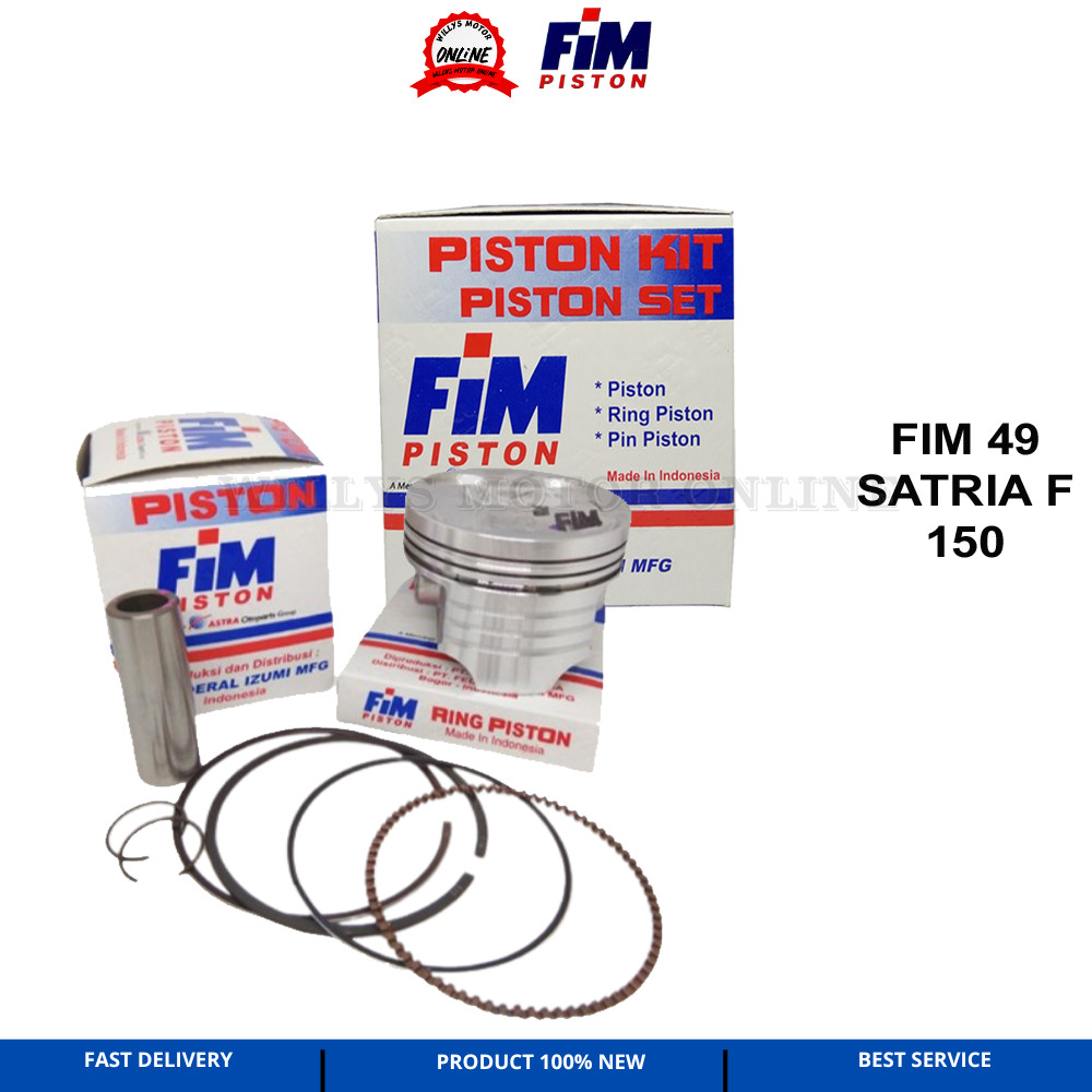 Piston Kit Satria FU FIM IZUMI STD 62-64mm FIM49 SEHER SATRIA FU