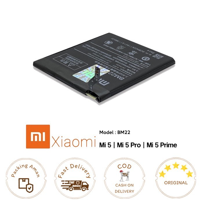 Baterai XIAOMI Mi 5 / Mi 5 Pro / Mi 5 Prime BM22 ORI99